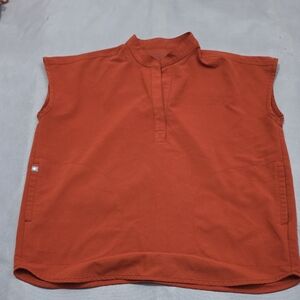 Figs Rafaela Sleeveless Rust Shirt